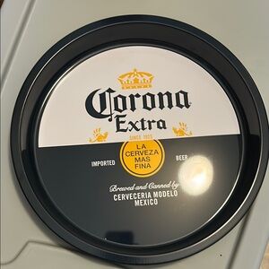 Corona Extra Black and White Serving Tray